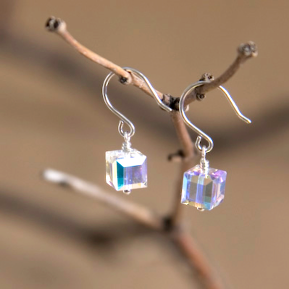 Aries Swarovski Crystal Earrings
