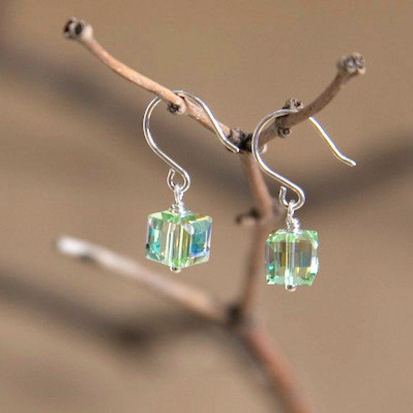 Leo Swarovski Crystal Earrings